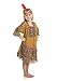 American Indian Princess Girl Costume with Feather Headband (MD 6X/8)