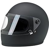 Biltwell Inc. Gringo S Flat Black Full Face Helmet - Large