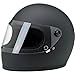 Biltwell Inc. Gringo S Flat Black Full Face Helmet - Medium
