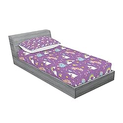 Ambesonne Magic Fitted Sheet & Pillow Sham