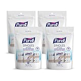 PURELL Singles Advanced Hand Sanitizer Gel, Fragrance-Free, 24 Count Single-Use Packets (Pack of 4) - 9630-08-EC