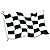 Beistle 55855-18 24-Pack Checkered Flag Cutouts, 18-Inch