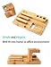 Gosin Apple Watch Stand, Aerb Bamboo Wood Charging Stand Bracket Docking Station Stock Cradle Holder for iPhone and Apple Watch iPhone 7