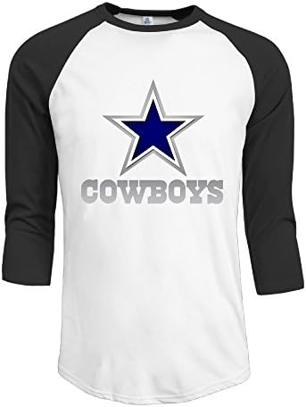 VINCEIE Men's Baseball T-shirt Dallas Cowboy Size XL Black
