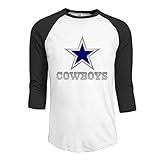 VINCEIE Men's Baseball Tee Dallas Cowboy Black