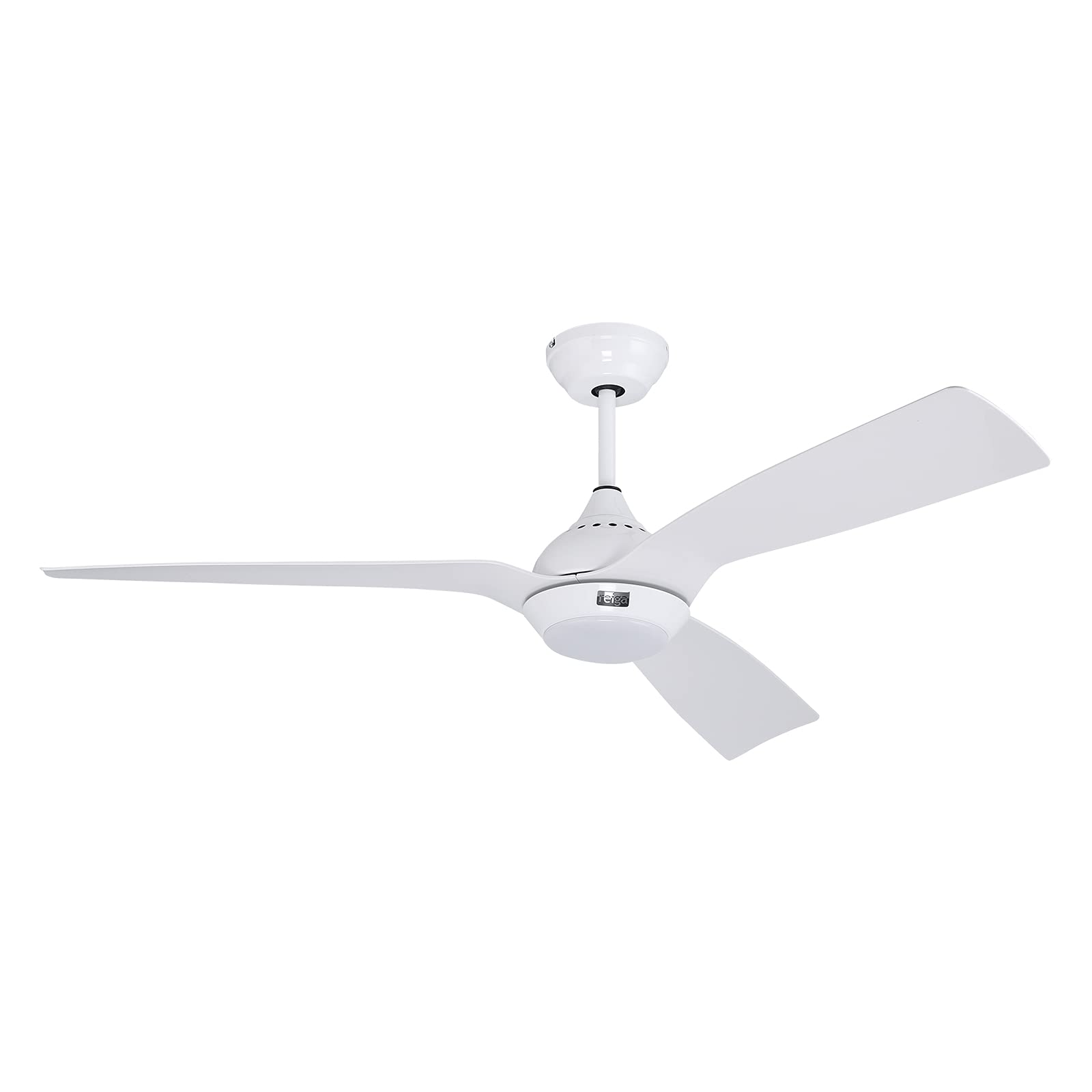 reiga 132CM DC Motor Ceiling Fan with Light & Remote, 3 White Blade Suit for Indoor/Outdoor, 3 Color Temperature Switch