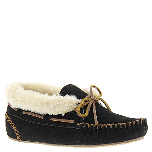 Minnetonka Women's Chrissy Slipper Bootie (9 B(M) US, Black/Tan)