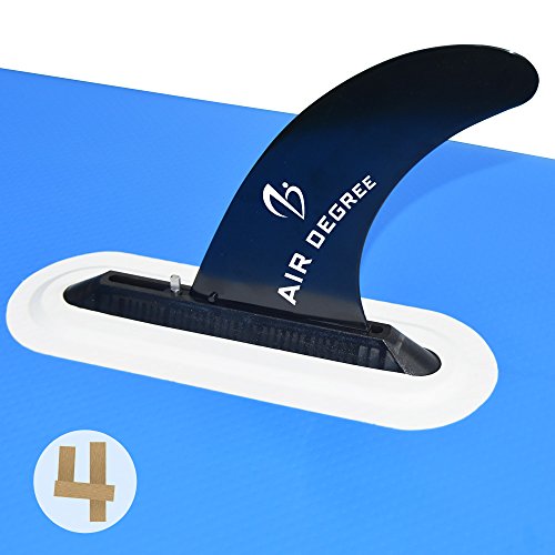 Air Degree 9” Classic Nylon Single Center Fin For Paddleboards/SUP & Surfboards/Standard US Fin Box