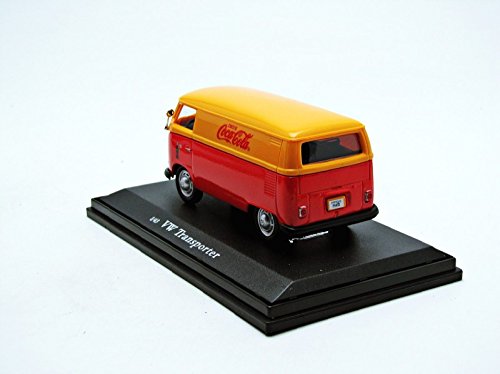 Motor City Classics 1962 Volkswagen Cargo Van (1:43 Scale), Red/Yellow