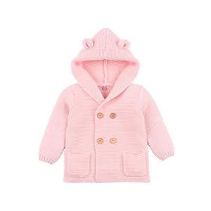 VICROAD Baby Vest Hooded Jassen Jongens Meisjes Gebreide Jassen Warme Trui Uitloper