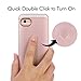 iPhone 6 6S 7 LED Selfie Case, WaterLuu LED Illuminated Phone Case for iPhone 7/6s/6(4.7inch), LED Light Up Luminous Phone Case with Soft Lights &Touch Key-Press for Great Selfie&Make up (Rose Gold)