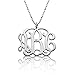 Sterling Silver Initial Monogram Necklace - Custom Made with Any Initial!