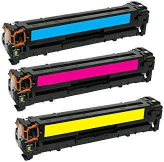 Office Bee Compatible 3 Pack CC531A CC532A CC533A Toner Cyan Yellow Magenta Cartridge for HP Color LaserJet CP2025, CP2025dn, CP2025n, Page Yield for 2800 pages-Cyan Yellow Magenta
