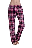 CYZ Women's 100% Cotton Flannel Plaid Pajama/Lounge Pants