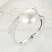 WOSTU Luxury Sterling Silver Cultured Pearl Cocktail Rings for Women