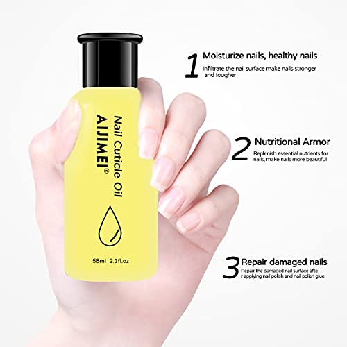 Nail Cuticle Oil Natural Nail Care Oil Nutrition Oil Nail Care Cuticle Oil,Super Penetrating Nourish with Vitamins Soothe Moisturize Repair of Cracked Cuticles Aids Nail Growth