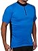 Conquer Road/MTB Men's Short Sleeve Cycling Jersey, Blue, XX-Large