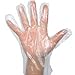Kinglake Disposable Clear Plastic Gloves, 500 PCS, High Density Polyethylene, One Size Fits Most, Food Handling Gloves, 0.4g/1 Pcs