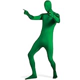 UTEBIT Full Bodysuit Unisex Spandex Stretch Adult Costume Zentai Disappearing Man Body Suit, Green