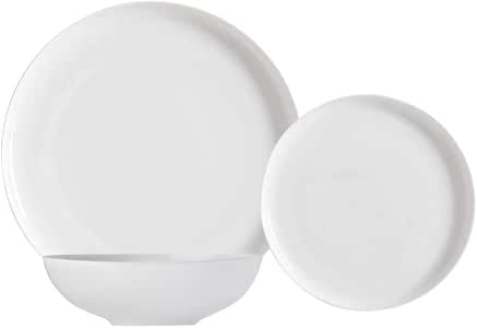 Cashmere Mansion High Rim Dinner Set 18pc Gift Boxed in White main image 1