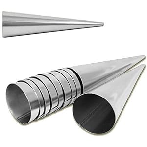 GMMH Schillerkrullenvorm roommolen Trubotschki bakvorm hoorntje crèmrollen schuimrollen 10 stuks