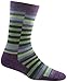 Darn Tough Merino Wool Offset Stripe Light Sock - Women's Amethyst Large