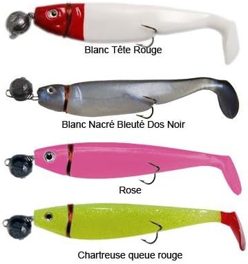 Astucit SOFT LURE SHAD GT 18CM - Red white head