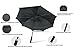 TheFitLife Black Golf Umbrella 62-inch Large Windproof Auto Open Durable and Strong Enough for the Fierce Wind and Heavy Rain Double Canopy 8 Ribs Sturdy Portable