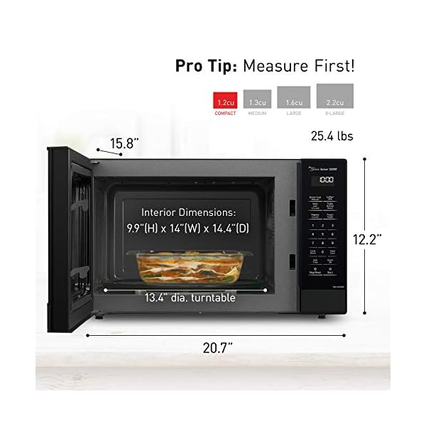 Panasonic Compact Microwave Oven with 1200 Watts of Cooking Power