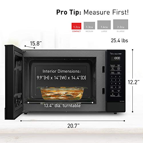 Panasonic Compact Microwave Oven with 1200 Watts of Cooking Power