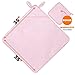 Luxury Hooded Baby Towel and Washcloth (Pink) | Extra Soft Bamboo Baby Towels for Infant, Toddler, Newborn and Kids | Great Gift, Baby Girl Towel for Pool and Beach | Softer than Organic Terry Cotton