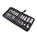 Gunpla Heavy-Duty 12-Piece Round Steel Hollow Punch Set with Zipper Pouch for Leathercraft Working