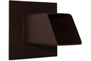 MAJESTIC WATER SPOUTS Gallant 2" Square Water Fountain Spout Spillway Emitter Feature for Ponds, Pools, Water Walls, Etc - Textured Rust