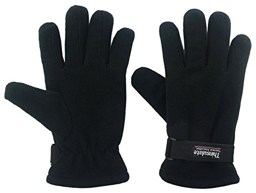 Outray Men's Thinsulate Fleece Keep Warm Gloves 4423C1 Black