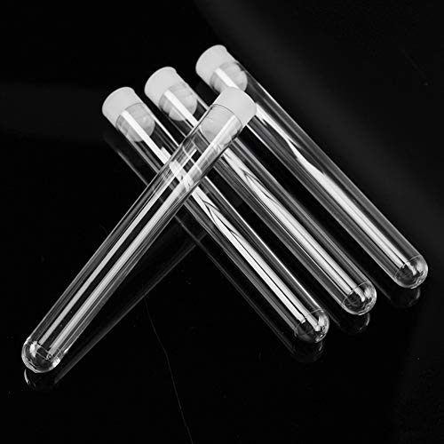 50 PCS 6ml Clear Plastic Test Tubes with Caps for Scientific Experiments,Scientific Themed Kids Birthday Party Supplies,Decorate The House,13×78mm Mini Test Tubes