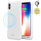 iPhone X Battery Case, (APPLE CERTIFIED), Press Play NERO iPhone 10 Portable Charger Slim Charging Case 3100mAh Extended Battery Pack Power Cases Juice Bank Cover (White)