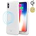 iPhone X Battery Case, (APPLE CERTIFIED), Press Play NERO iPhone 10 Portable Charger Slim Charging Case 3100mAh Extended Battery Pack Power Cases Juice Bank Cover (White)