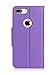 ProCase Wallet Case for iPhone 8 Plus/7 Plus 5.5 Inch, Flip Fold Card Case Stylish Slim Stand Cover with Wallet Case Fits for iPhone 8 Plus/iPhone 7 Plus 5.5” -Purple