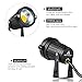 warmoon Outdoor LED Landscape Spotlight 5W Waterproof Decorative COB Lamps Warm White Line Voltage with Spiked Stand for Lawn, Garden, Yard, Driveway, Pathways - 4 Packs
