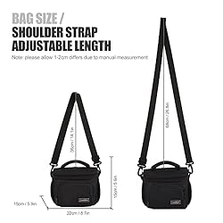Cwatcun Small Camera Bag Compact Camera Shoulder