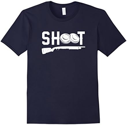 Men's SHOOT Clay Shooting Sportsmans T-Shirt Medium Navy