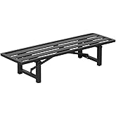 DHYGOTFUR Plant Stand - Indoor/Outdoor Extra-Sturdy Aluminum Plant Stand with 300 LBS Capacity, L37.8 x W11.4 x H7.9 inch – I