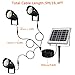 【Upgrade】Solar Spotlights Outdoor Landscape Solar Spot Lights Solar Lights 3 in 1 Solar Garden Spotlights LED IP66 Waterproof 150 Lumens per Light Fixture Security Lighting for Garden Yard(Warm White)