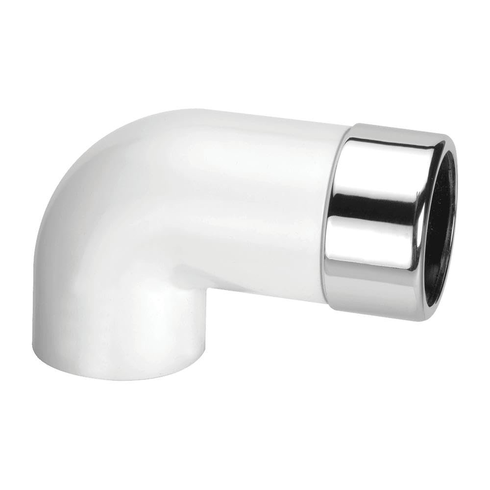 McAlpine Chrome Plated Elongated Brass to ABS 90 Degree Conversion Elbow 32mm - ABS32/35A-CB -L