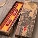 MHKBD Reuseable Wooden Chopsticks with Engraved Dragon and Phoenix Chinese Dragon Chopsticks Covered By Chinese Style Gift Case, Traditional Chinese Version Gift Set
