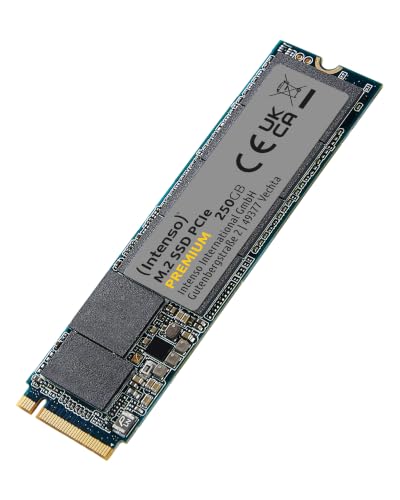 3835440 250 GB M.2 SSD PCIe Premium, fino a 2100 MB/s, (PCI Express Gen.3x4 NVMe 1.3, Solid State Drive)