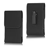 DFV mobile - Leather Flip Belt Clip Metal Case