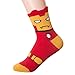 Superhero Print Crew Socks,One Size