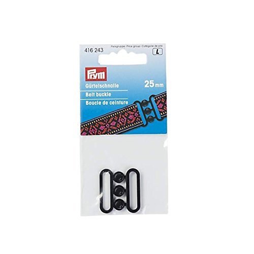 Prym Buckle for Belts, Metal, Black, 11 x 5.7 x 1 cm