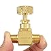 Litorange 2 Pack Heavy Duty Brass Replacement Control Needle Valve 1/4